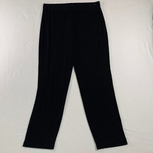 Chico's Travelers Women's Black 2 Reg (L/12) Black Pull On Stretch Classic Pants